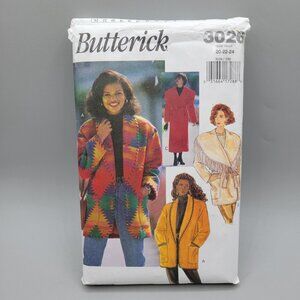 Butterick 3026 Womens Coat and Jacket Sewing Pattern Sizes 20-22-24